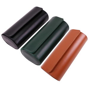 <span class=keywords><strong>Estuche</strong></span> de Lujo Protector de Cuero PU con 3 Ranuras para <span class=keywords><strong>Relojes</strong></span>, Rollo Organizador de Viaje para <span class=keywords><strong>Relojes</strong></span> de Pulsera para Hombre y Mujer - Product Image 5