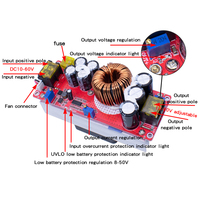 1800W 40A 1500W 30A 1200W 20A convertisseur de suralimentation DC-DC Module d'alimentation 10-60V à 12-90V chargeur de tension réglable