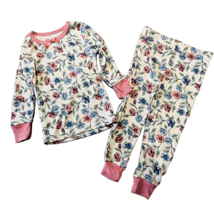 Conjunto de Ropa para Bebé Niña Nicole Miller de 2 Piezas, Manga Larga, Estampado Floral Informal, Tela de Lana, Marca Estadounidense - Product Image 1