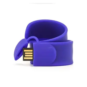 Hand band usb flash drive, gelang usb silikon kustom flashdisk 2gb 4gb 8gb 16gb 32gb 64gb hadiah promosi