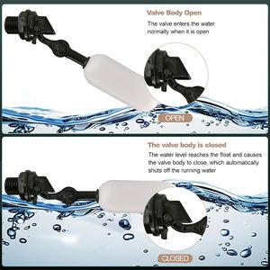 Válvula <span class=keywords><strong>de</strong></span> Bola Hidráulica <span class=keywords><strong>para</strong></span> Tanque <span class=keywords><strong>de</strong></span> <span class=keywords><strong>Agua</strong></span> y Cisterna, Rosca Macho <span class=keywords><strong>de</strong></span> 1/2'', Cuerpo <span class=keywords><strong>de</strong></span> ABS, Flotador <span class=keywords><strong>de</strong></span> PE, 0-80 CX-15WK CXZTCL 210mm - Product Image 4