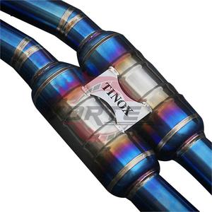 Escape trasero con válvulas Vortex Burnt Blue Titanium para Porsche 958 958.2 Cayenne 3.0T 3.6 4.8 4.8T 2011-2017 SUV - Product Image 6