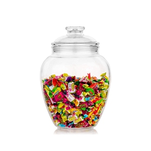 <span class=keywords><strong>Bocal</strong></span> en verre transparent avec couvercle hermétique, design original, pot de conservation alimentaire pour le lait et la gelée, grande capacité, forme cylindrique - Product Image 4
