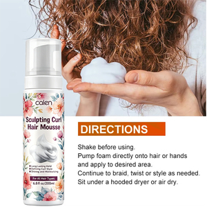 <span class=keywords><strong>Mousse</strong></span> coiffante hydratante entièrement naturelle pour <span class=keywords><strong>boucles</strong></span>, fixation forte, marque privée personnalisée - Product Image 3