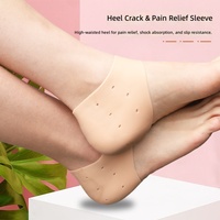 Protège-talons en gel de silicone respirant anti-fissures, manchon hydratant pour talons secs et gercés, soin des pieds, coussinet de talon