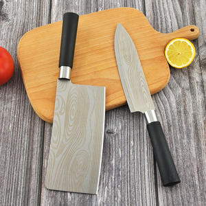 Premium Stainless Steel <b>Knife</b> <b>Set</b> 5 Piece With Cleaver Meat Cutter Kitchen <b>Knife</b> Sharpening Rod And Scissors For Home Cooking - Product Image 5