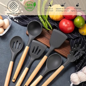 Ensemble d'ustensiles de cuisine en silicone résistant à la chaleur, couteau de chef, planche à découper, accessoires de cuisine pour la cuisson - Product Image 5