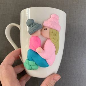 Nouveauté 2022 Meilleure <span class=keywords><strong>tasse</strong></span> à café en céramique en argile polymère faite à la main pour <span class=keywords><strong>maman</strong></span>, <span class=keywords><strong>tasse</strong></span> à café pour un cadeau - Product Image 3