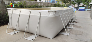 Bể Bơi Khung Kim Loại Bền Trên Mặt Đất Kích Thước OEM Bán Chạy - Product Image 3