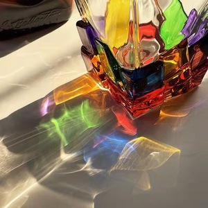 Verre à vin en cristal, cadeau de retraite, design mignon, tasse avec tissage de lignes peintes à la main - Product Image 5