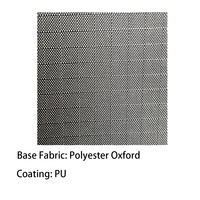 Tissu Oxford en polyester noir 420D à grille de 0,7 cm avec conformité (EU) 2016/217 Annexe XVII Entrée 23 sur le contenu (CD) conforme pour sac de pêche