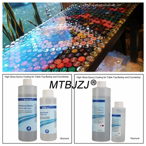 Resistente a los arañazos verter revestimiento epoxi resina de mesa - Product Image 3