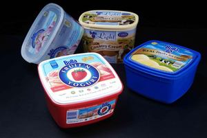 Hình Chữ Nhật Bao Bì PP IML Rõ Ràng Giả Mạo 500Ml Trong Khuôn Nhãn Cho Bồn & Nắp Cốc Cho Thực Phẩm Sữa Chua Kem Bơ Bánh Quy - Product Image 6