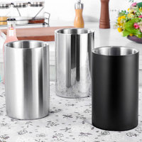 Seau à champagne isotherme OEM personnalisé avec logo, 1,5 L, en acier inoxydable 304 à double paroi, support pour bouteille de vin