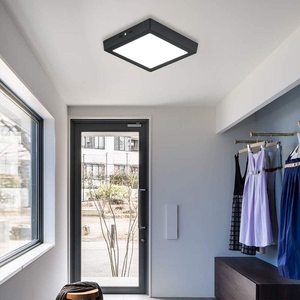 Black Shell Round Square <span class=keywords><strong>led</strong></span>_panels_lighting Lámpara de techo para baño de <span class=keywords><strong>cocina</strong></span> Lámpara de techo <span class=keywords><strong>LED</strong></span> <span class=keywords><strong>Downlight</strong></span> blanco cálido/blanco frío - Product Image 6