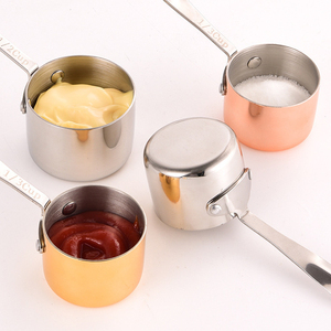 Coupelle à sauce en acier inoxydable écologique avec coupelle à trempette, créative pour restaurant occidental, pour sauce steak et sauce tomate - Product Image 3