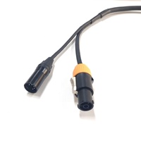 Câble hybride Powercon True1 vers DMX à 5 broches, rallonges d'alimentation avec prise DC, indice de protection IP48, 20A, pour appareils électroménagers et éclairage de scène