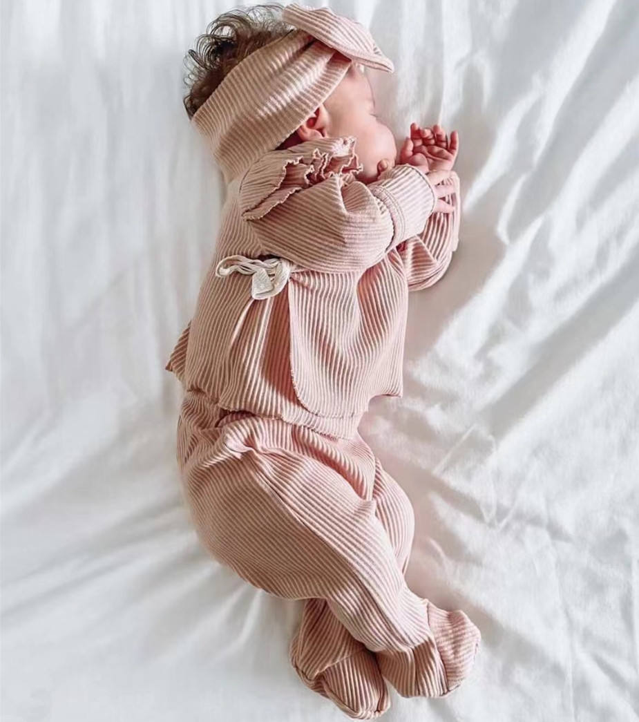 Pijamas Ropa Punto Bebe Invierno Conjunto De Piezas De Pijama De