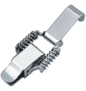 Personalizado de metal estampado de acero inoxidable con clip de palanca cierres pequeña caja de cierre