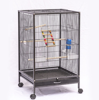 Cage pour animaux de compagnie en métal en gros d'usine cage à oiseaux multifonctionnelle luxueuse perroquet Villa série B (accessoires non inclus)