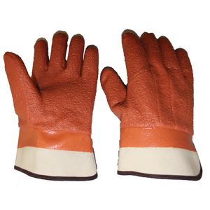 Suncend Safety Precio competitivo Naranja PVC Recubierto Anti-Corte Resistente al frío Gran agarre Guantes de trabajo de seguridad - Product Image 1
