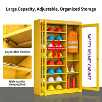 Armoire de rangement pour casques de sécurité, Organisateur de casques d'atelier, Vitrine pour casques de chantier et Casier de rangement pour casques de mineur