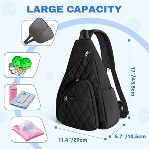 Bolsa <span class=keywords><strong>de</strong></span> Hombro para <span class=keywords><strong>Raquetas</strong></span> <span class=keywords><strong>de</strong></span> Pickleball para Mujer y Hombre, Mochila para <span class=keywords><strong>Raquetas</strong></span> <span class=keywords><strong>de</strong></span> Pickleball con Gancho para Valla para <span class=keywords><strong>Raquetas</strong></span> <span class=keywords><strong>de</strong></span> <span class=keywords><strong>Racquetball</strong></span> y Bádminton - Product Image 6
