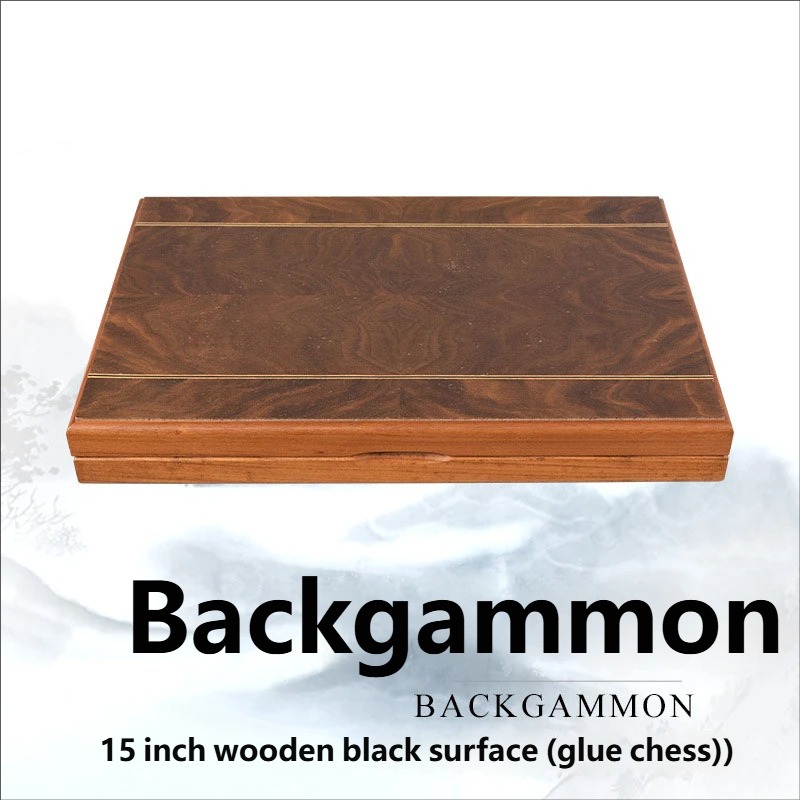 15 inch wooden black grain surface-glue chess