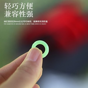 Glow In Dark <b>Silicone</b> O Ring For Ground Stakes 9mm Diameter Outdoor Camping Fishing Accessory - Product Image 1