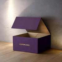 Boîte d'emballage de produit exclusive en carton de luxe de grande taille personnalisée avec logo pour sweat-shirts, chaussures et vêtements