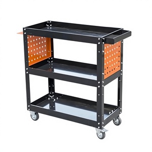 Carro de herramientas silencioso de hierro engrosado de alta resistencia, directo de fábrica, carrito plano de bajo costo con cajones para almacén industrial y taller - Product Image 2