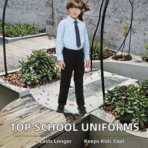 Kits d'uniformes scolaires pour garçons les plus vendus, 100 % polyester, matière respirante, logo et couleur personnalisés, service OEM - Product Image 2