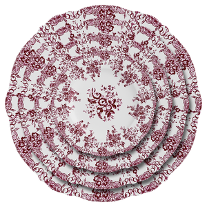 <span class=keywords><strong>Service</strong></span> <span class=keywords><strong>de</strong></span> vaisselle <span class=keywords><strong>de</strong></span> luxe en porcelaine fine, assiettes <span class=keywords><strong>de</strong></span> présentation à motif floral, plats <span class=keywords><strong>de</strong></span> dîner pour mariages et restaurants - Product Image 3