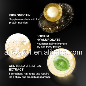 Amino asit proteini lüks olmayan buharda saç maskesi nemlendirir saç pürüzlülüğü artırır yumuşak pürüzsüzlük saç bakım kremi - Product Image 4