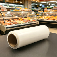 Film alimentaire en plastique de qualité commerciale, grand rouleau, résistant à la chaleur, film alimentaire en PE, rouleau jumbo