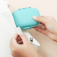 Vente chaude, organiseur de pilules de voyage à 8 compartiments, boîte à pilules quotidienne, porte-médicaments portable, boîte à pilules