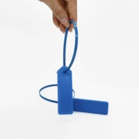 Disesuaikan logo Zip Tie Label standar kabel ABS plastik 88*28mm Self-Locking Zip Ties UHF Rfid Label