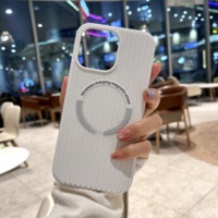 Coque de téléphone portable en silicone rigide à motif tressé avec chargement magnétique sans fil pour iPhone 17 Air Pro Max 16 15 14 13 Plus