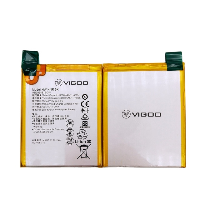 Factory Mobile Phone Battery Li-ion Polymer Battery HB396481ECW Suit for 5X/Y6-2/Y6II/G8/GR5/GR5 2016/ G7PLUS/D199/5A