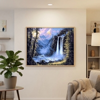 Vente en gros, dropshipping, peinture à l'huile sur toile 100% faite à la main, style Art Déco, taille personnalisée, 450 g/m², coton, décoration intérieure