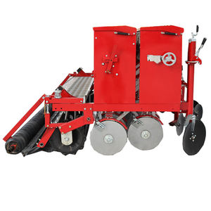 Pequeña sembradora de empuje manual automática agrícola para granos de verduras con tasa de siembra ajustable - Product Image 1