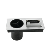 Couvercle de trou de câble en plastique ordinateur Table cordon fil organisateur casquettes bureau cordon gestion pour bureau à domicile