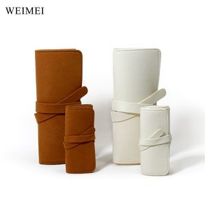 WEIMEI Compact Velours Bijoux Organisateur Rouleau Logo Personnalisé Stockage pour Bague Collier Bracelet Ensembles Durable Voyage-Friendly - Product Image 4