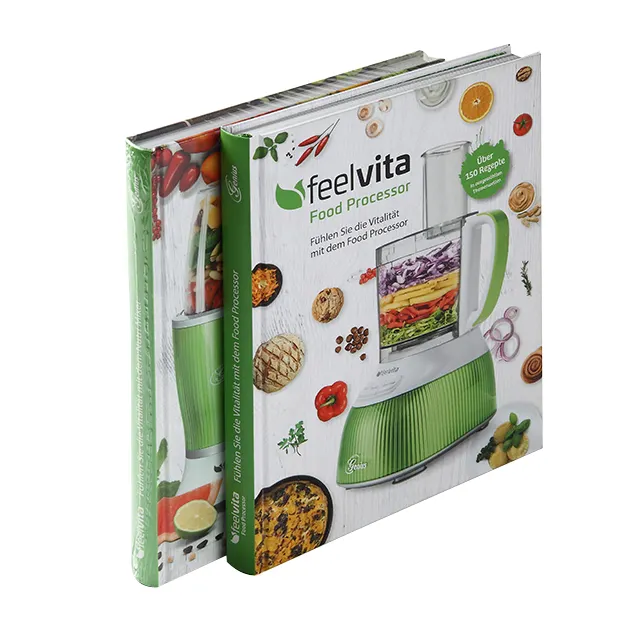 고품질 두꺼운 표지의 책 요리 책 새로운 조리법 책 잡지 인쇄 중국