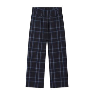 Pantalones <span class=keywords><strong>de</strong></span> Oficina a Cuadros para <span class=keywords><strong>Mujer</strong></span>, Corte Recto, Estilo Vintage, Holgados, Casuales, para el Trabajo, OEM/ODM, <span class=keywords><strong>de</strong></span> Fábrica <span class=keywords><strong>de</strong></span> <span class=keywords><strong>Ropa</strong></span> China, Personalizados 2026 - Product Image 2