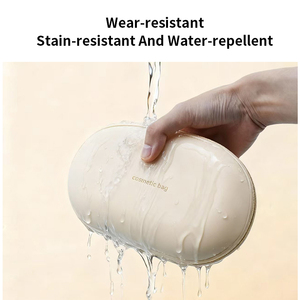 Factory-Custom Reusable Silicone Zip Makeup Bag Portable Travel Storage Pouch - Product Image 3