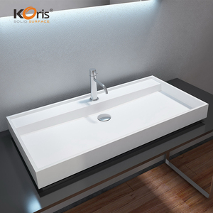 Lavabo <span class=keywords><strong>de</strong></span> salle <span class=keywords><strong>de</strong></span> bain en acrylique à surface solide <span class=keywords><strong>de</strong></span> conception moderne OEM Koris - Product Image 5