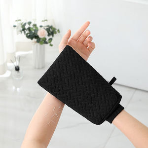 Juego de exfoliantes de espalda con textura de ladrillo al por mayor para eliminación de piel muerta, toalla de baño engrosada de doble cara y guantes exfoliantes corporales - Product Image 3