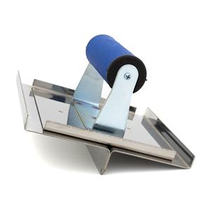 Sertisseuse/rainureuse à main pour béton de qualité industrielle avec manche confortable Lame de truelle en acier inoxydable - Product Image 1