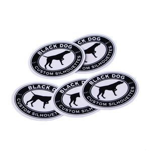 Personalizado resistente a los rayos UV impermeable divertido lindo PVC negro vinilo <span class=keywords><strong>perro</strong></span> <span class=keywords><strong>coche</strong></span> parachoques <span class=keywords><strong>pegatinas</strong></span> para coches - Product Image 2